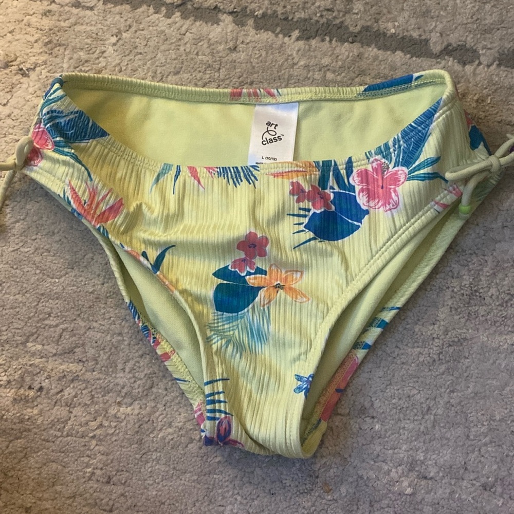 Kids Tropical Pattern Bikini Bortoms